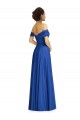 Off the Shoulder Draped Chiffon Bridesmaid Dress / Maxi Dress