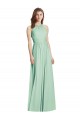 Cutout Open Back Shirred Halter Bridesmaid Dress / Maxi Dress
