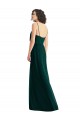 V-Neck Blouson Bodice Chiffon Evening Dress / Bridesmaid Maxi Dress