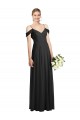 Cold Shoulder V-Back Chiffon Bridesmaid Dress / Maxi Dress