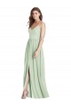 Criss Cross Strap Backless Long Chiffon Evening Dress / Maxi Dress