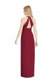 V-Neck Halter Chiffon Formal Evening Dress / Maxi Dress Open Back