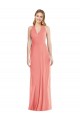 V-Neck Halter Chiffon Formal Evening Dress / Maxi Dress Open Back