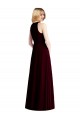Sleeveless Halter Chiffon Bridesmaid Dress / Maxi Dress
