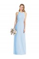 Sleeveless Halter Chiffon Bridesmaid Dress / Maxi Dress