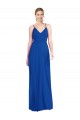 Criss Cross Back A-Line Chiffon Evening Dress / Bridesmaid Maxi Dress