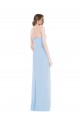 Strapless Sweetheart Evening Dress / Bridesmaid Maxi Dress with Pleated Front Slit