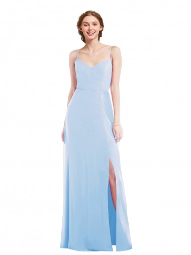 Tie Back Cutout Formal Evening Dress / Maxi Dress with Front Slit