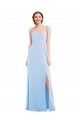 Tie Back Cutout Formal Evening Dress / Maxi Dress with Front Slit