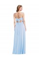 Tie Back Cutout Formal Evening Dress / Maxi Dress with Front Slit