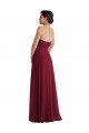 Cuffed Strapless Formal Evening Dress / Maxi Dress with Front Slit