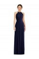 Tie Neck Lace Halter Pleated Skirt Bridesmaid Dress / Maxi Dress