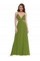 Ruffled Chiffon Cutout Evening Dress / Maxi Dress