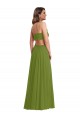 Ruffled Chiffon Cutout Evening Dress / Maxi Dress