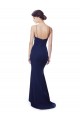 Deep V-Neck Spaghetti Straps Mermaid Crepe Maxi Dress