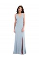 Criss Cross Cutout Back Evening Dress / Maxi Dress with Front Slit