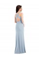 Criss Cross Cutout Back Evening Dress / Maxi Dress with Front Slit