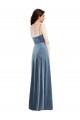 Velvet Wrap Evening Evening Dress / Bridesmaid Maxi Dress with Pockets