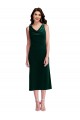 Cowl Neck Velvet Midi Length Maxi Dress