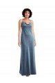 Cowl Neck Velvet Slip Maxi Dress