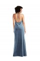 Cowl Neck Velvet Slip Maxi Dress