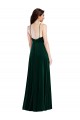Velvet Halter Evening Dress / Maxi Dress with Pockets and Front Slit