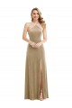 High Neck Halter Open Back Long Velvet Evening Dress / Maxi Dress with Pockets